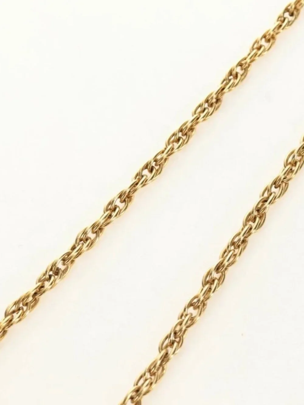 CHANEL COCO Mark Necklace metal Gold Tone CC Auth 186060M